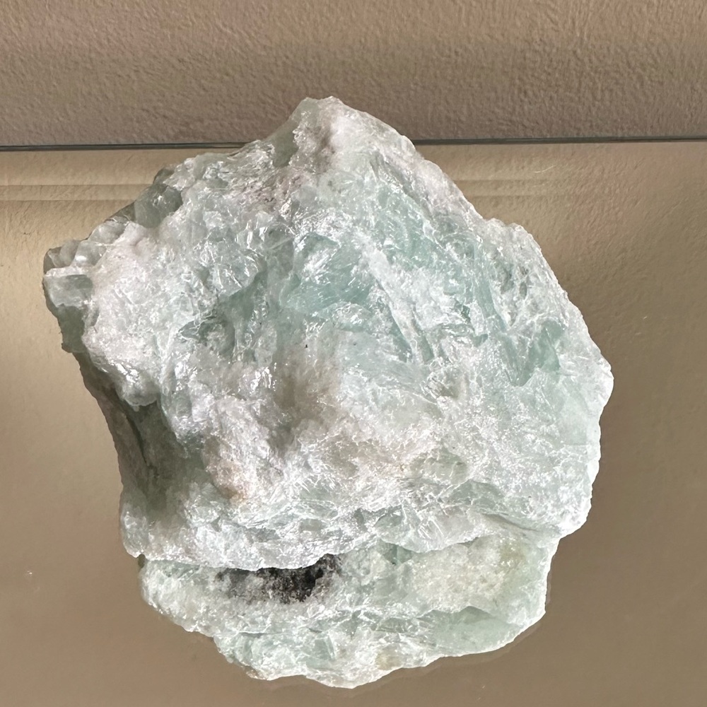 Large Pale Aqua Raw Crystal Specimen